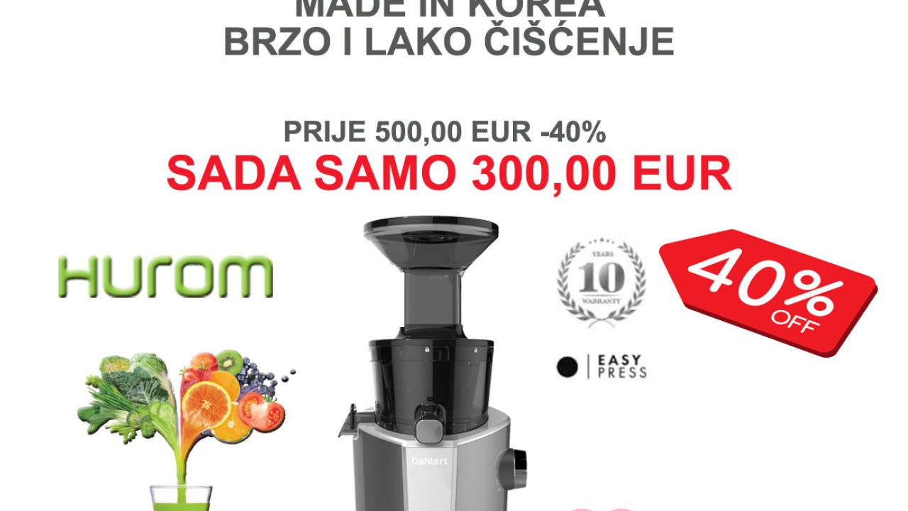 NAJPOVOLJNIJI HUROM SOKOVNICI NA TRŽIŠTU- SUPER AKCIJA UZ BESPLATNU GLS DOSTAVU