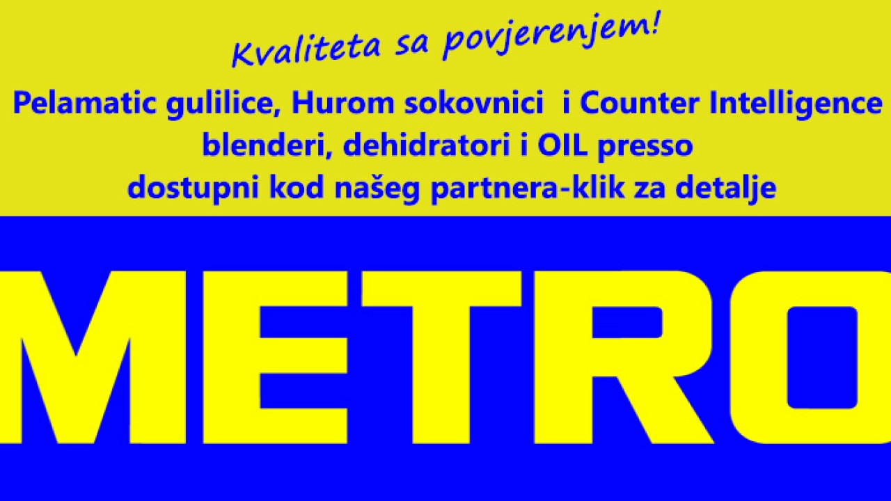 METRO CC GASTRO-PELAMATIC, HUROM I COUNTER INTELLIGENCE UREĐAJI DOSTUPNI U METRO CENTRIMA DILJEM HRVATSKE