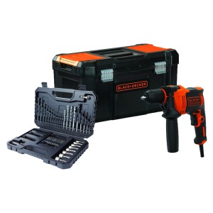  Set BEH710KA80 black & decker UDARNA BUŠILICA SA PRIBOROM i kutijom za alat 3 u 1 SUPER AKCIJA