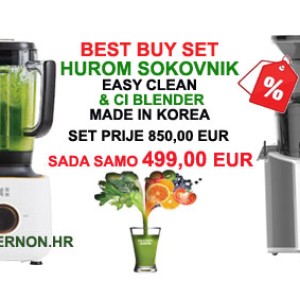 BEST BUY SET HUROM DAHLERT DT SJ 19 SOKOVNIK HLADNA PREŠA LAKO ČIŠĆENJE I CI BS 5 BLENDER 2.7 KS MADE IN KOREA