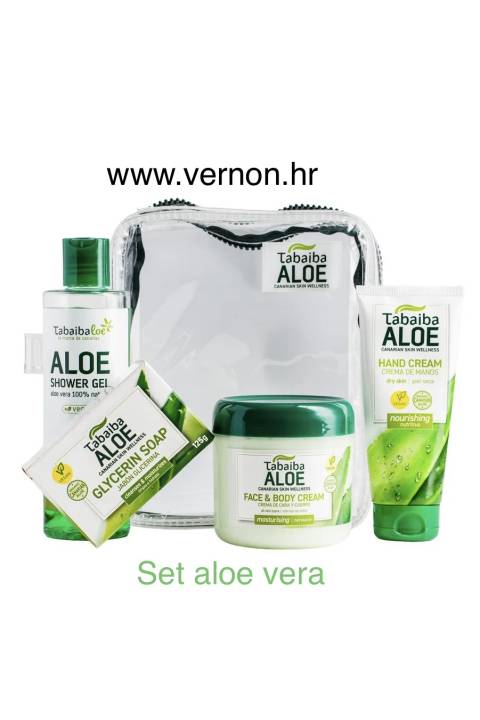 TABAIBALOE CANARY ALOE VERA CARE BIG SET-CREAM,SOAP,SHOWER GEL AND HAND CREAM VELIKI TABAIBALOE SET CANARY ALOE VERA ZA NJEGU KOŽE-KREMA,SAPUN,GEL ZA TUŠIRANJE I KREMA ZA RUKE