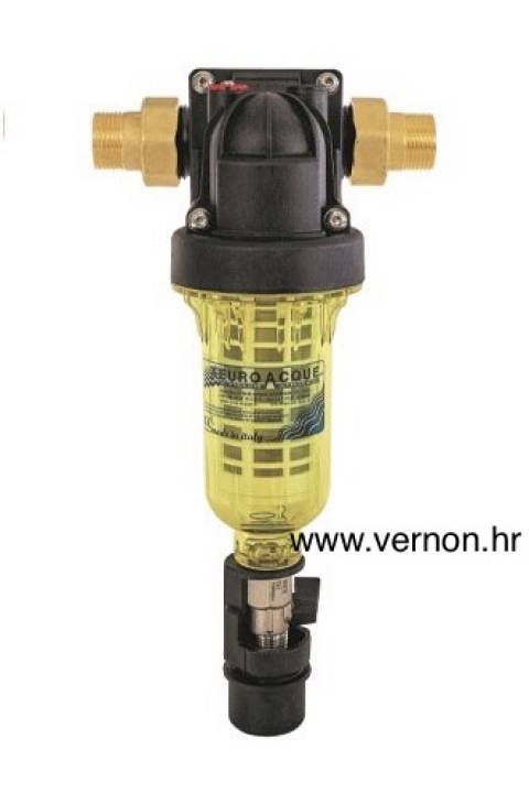 Euroacque HF Poluautomatski filter za pitku vodu sa ručnim ispiranjem 3/4"M 60 MIKRONA BESPOVRATNI