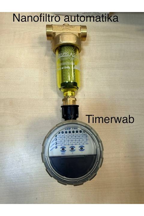 EUROACQUE TIMERWAB BATERIJSKI 9V AUTOMATSKI ISPUSNI VENTIL S TAJMEROM ZA FILTERE ZA VODU