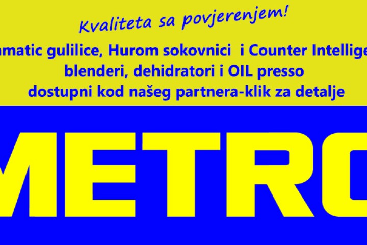 METRO CC GASTRO-PELAMATIC, HUROM I COUNTER INTELLIGENCE UREĐAJI DOSTUPNI U METRO CENTRIMA DILJEM HRVATSKE